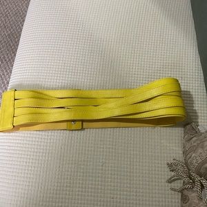 Fashion Yellow Stretch Belt